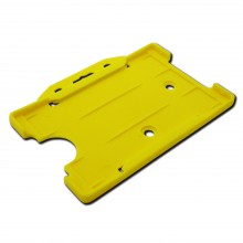 IDM IDM-OBH-L-YL Economy Open-Faced Badge Holder in Landscape (Packs of 100) - Yellow