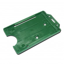 IDM IDM-OBH-P-DG Economy Open-Faced Badge Holder in Portrait (Packs of 100) - Dark Green