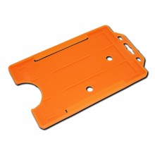 IDM IDM-OBH-P-OR Economy Open-Faced Badge Holder in Portrait (Packs of 100) - Orange