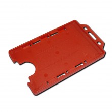 Double Sided ID Plastic Card Holders (Pack of 100) - Red