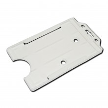 IDM IDM-OBH-P-WH Economy Open-Faced Badge Holder in Portrait (Packs of 100) - White