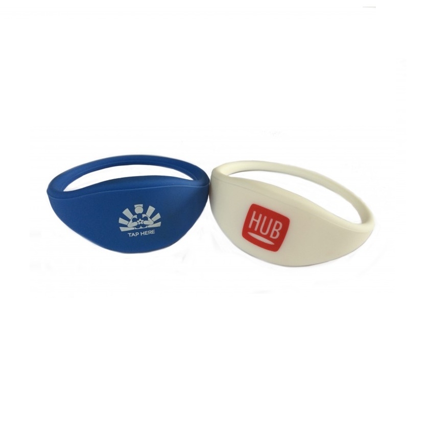 Fully Customisable RFID NTAG203 Silicone Wristbands