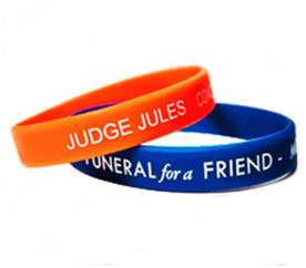 Screen Printed Silicone Wristbands (In any colour)