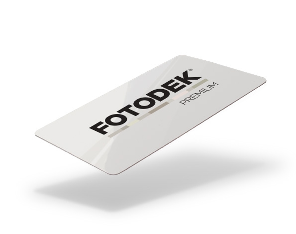 FOTODEK PVC Premium Gloss Blank Cards - Available with Magstripe (Pack of 100) - FIRE 