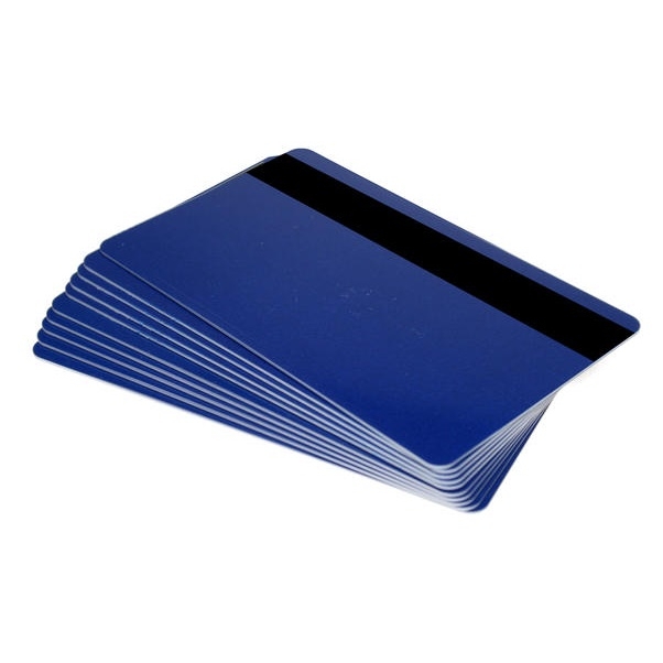 Fotodek® Blue Rewrite Cards with 300oe Lo-Co Magstripe - Pack of 100